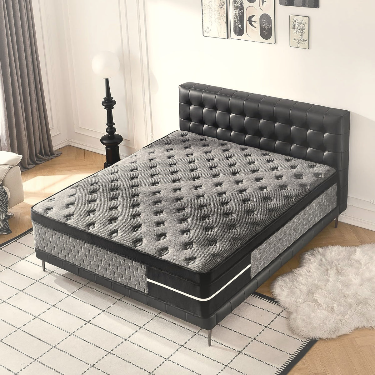 12 Inch Full Hybrid Mattress Pocket Springs Memory Foam Medium Firm