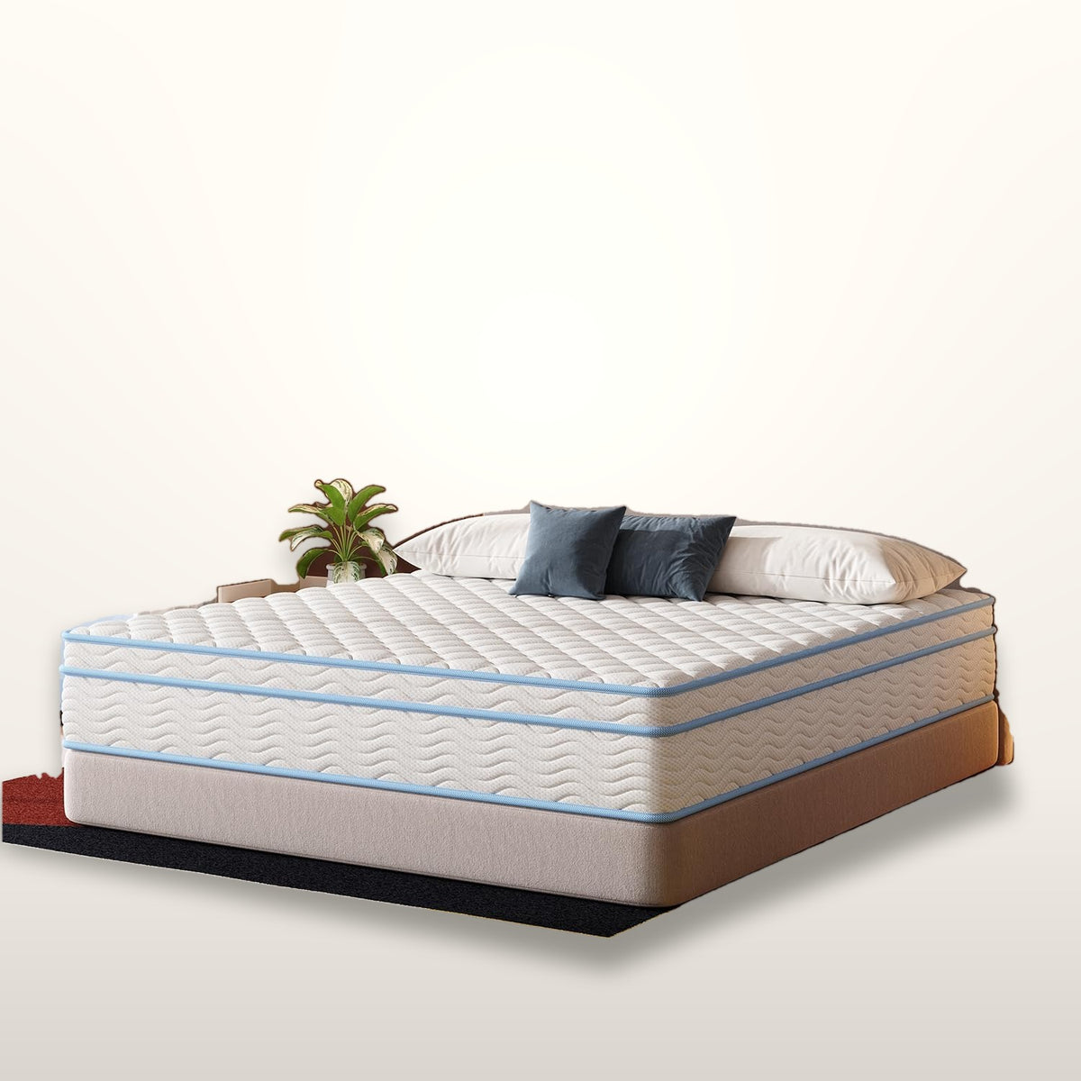 12 Inch Full Hybrid Mattress Pocket Springs Memory Foam Medium Firm