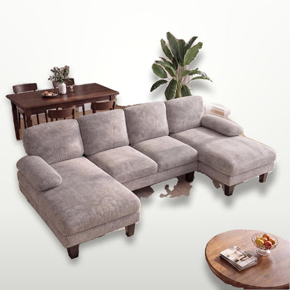 U-Shaped Sectional Sofa with Double Chaise