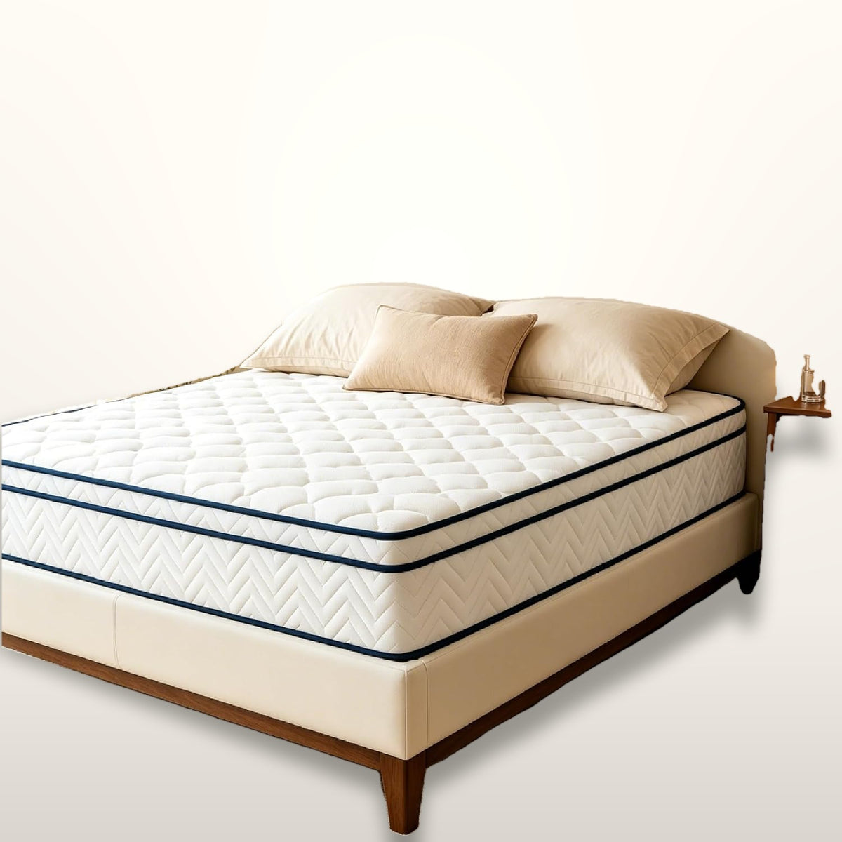 12 Inch Twin Hybrid Mattress Pocket Springs Memory Foam Medium Plush