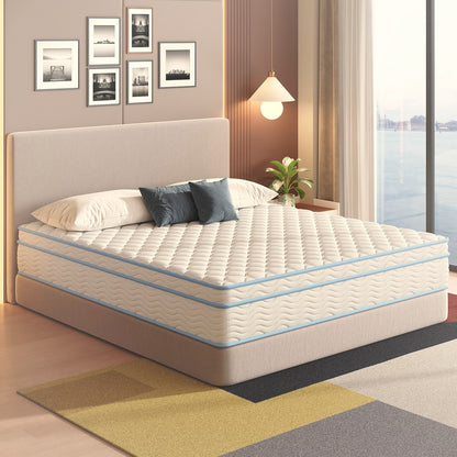 12 Inch Full Hybrid Mattress Pocket Springs Memory Foam Medium Firm