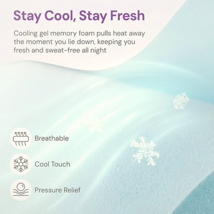 12 Inch Cooling Gel Memory Foam Mattress Medium Feel Full