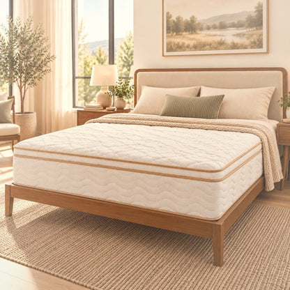 30 cm Full Hybrid Mattress Pocket Coil Memory Foam Medium Firm