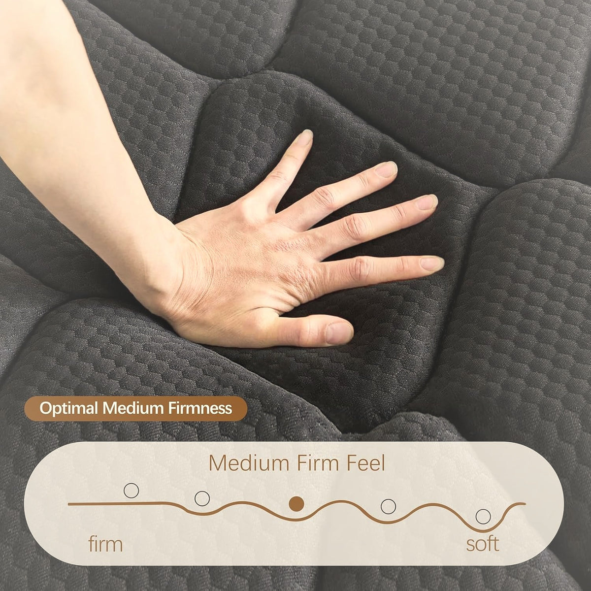 30 cm Full Hybrid Mattress Pocket Coil Memory Foam Medium Firm