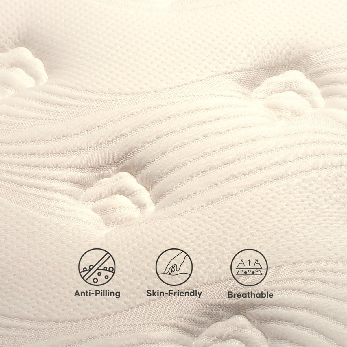 30 cm Full Hybrid Mattress Pocket Coil Memory Foam Medium Firm