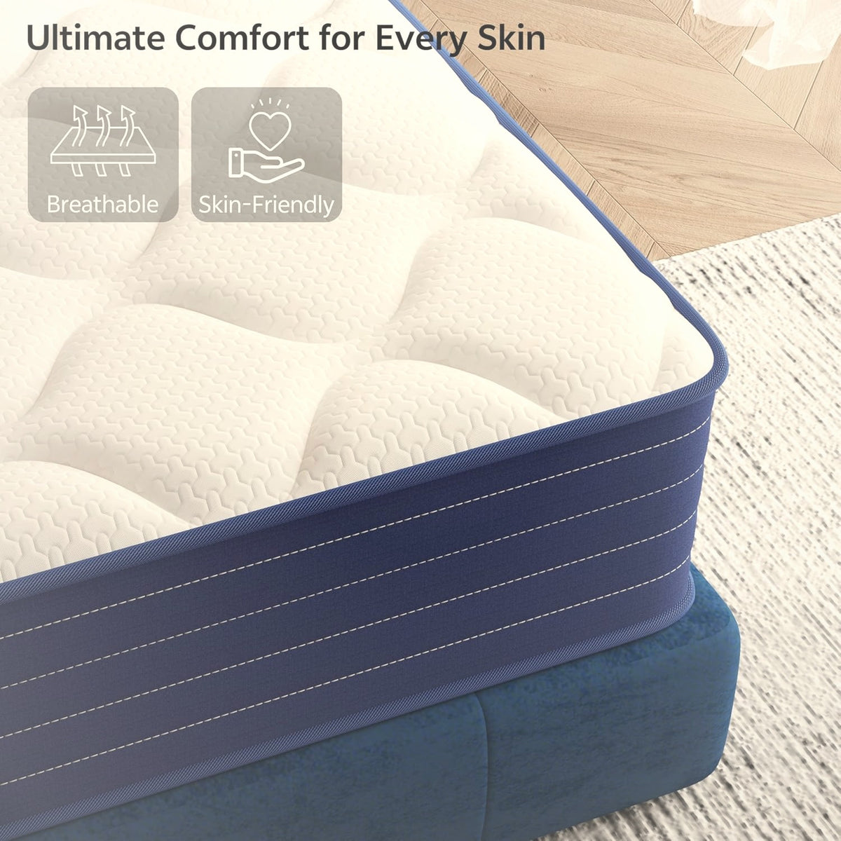 12 Inch Full Hybrid Mattress Pocket Spring Memory Foam Medium