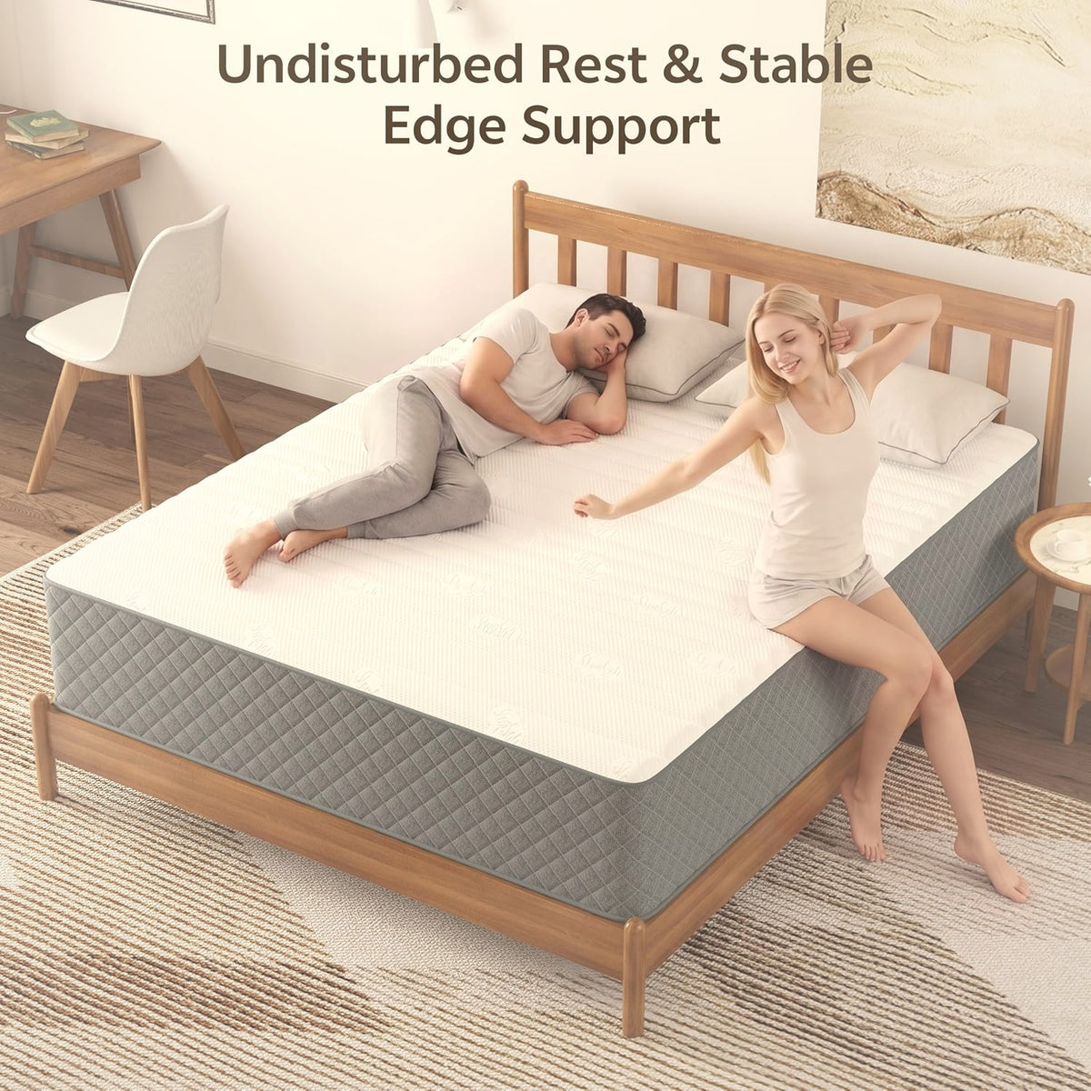 12 Inch Full Hybrid Mattress Pocket Coil Memory Foam Medium Firm