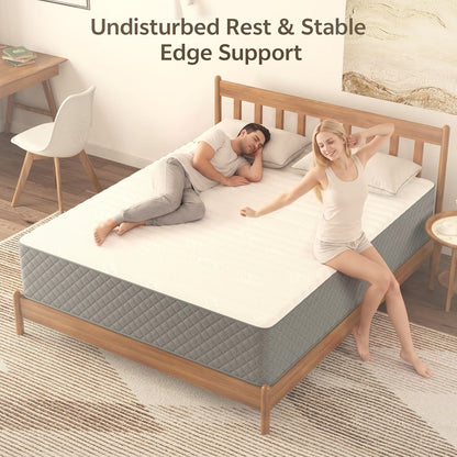 12 Inch Full Hybrid Mattress Pocket Coil Memory Foam Medium Firm