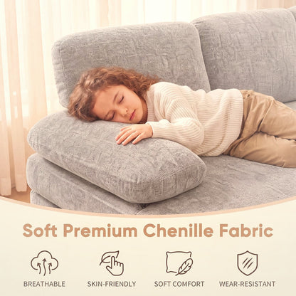 U-Shaped Sectional Sofa with Double Chaise