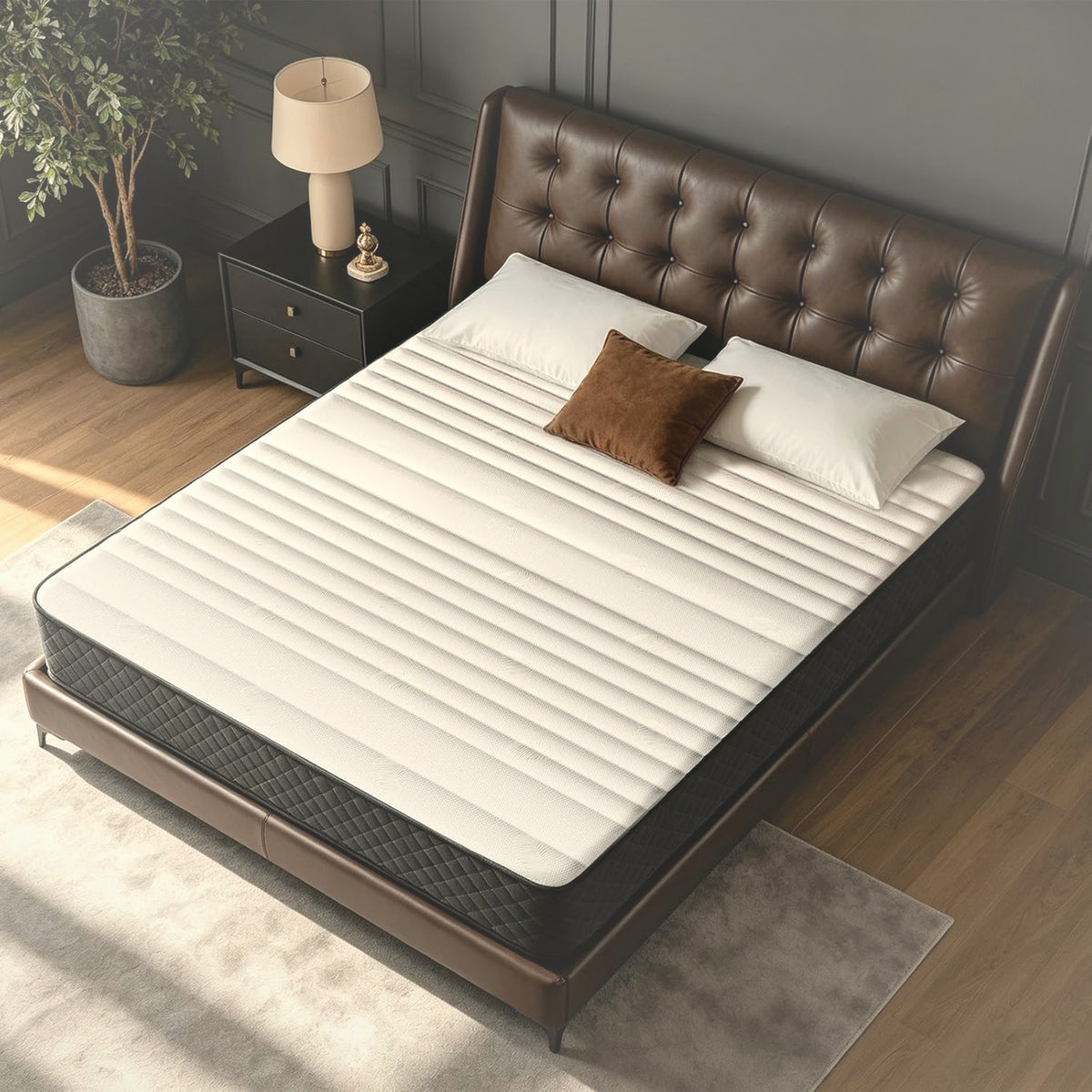 30 cm Full Hybrid Mattress Pocket Coil Gel Memory Foam Medium Firm