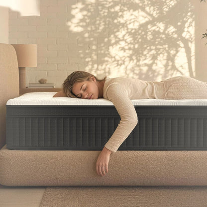 30 cm Full Hybrid Mattress Pocket Coil Memory Foam Medium Firm