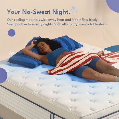 12 Inch Full Hybrid Mattress Pocket Springs Gel Memory Foam Medium