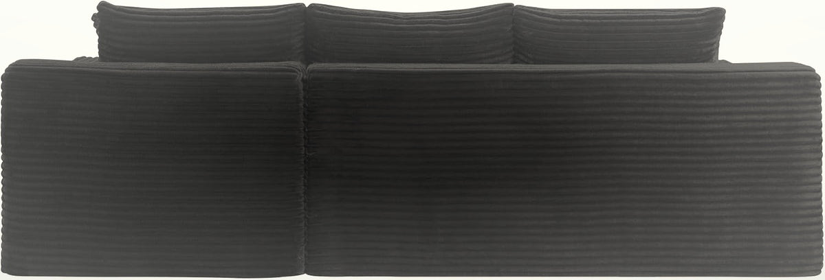 241 cm L-Shaped Cloud Sectional Sofa 3 Seater Corduroy with Chaise