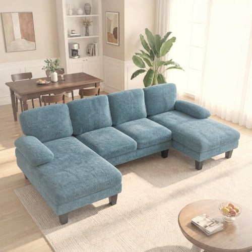 U-Shaped Sectional Sofa with Double Chaise