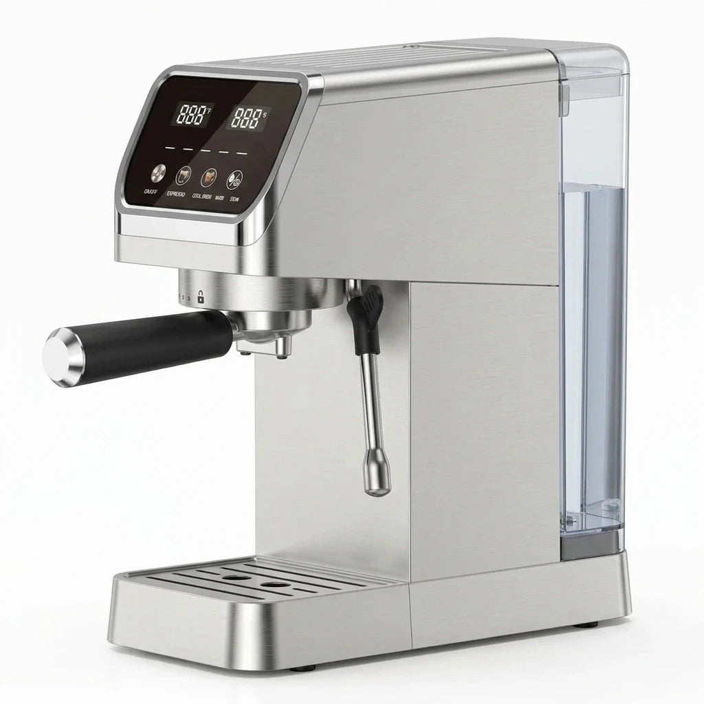 Espresso Machine — Side Profile Slim Design | Generated by Modelize