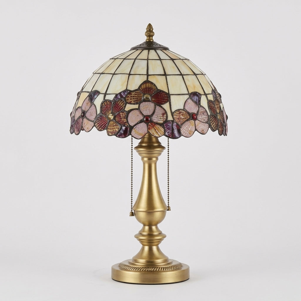 Vintage Tiffany-style table lamp — Studio - Clean | Generated by Modelize