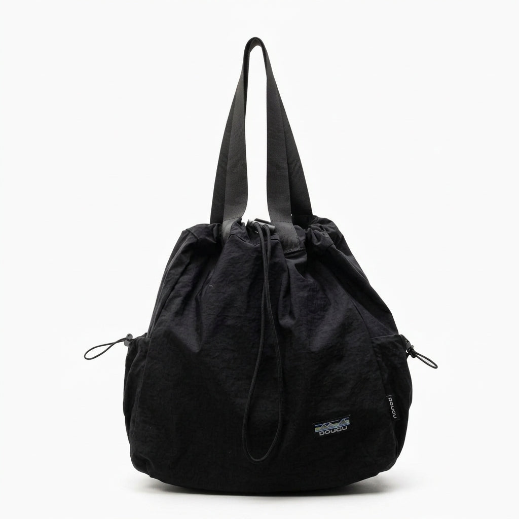 Drawstring backpack/tote hybrid — Studio - Gradient | Generated by Modelize